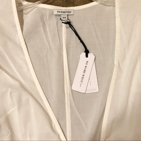 NWT WeWoreWhat Blanca Wrap Tie Dress - Picture 7 of 7